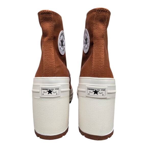 Converse Chuck 70 De Luxe Heel Womens 11.5 Tawny Owl Canvas Platform Sneaker NEW - Picture 4 of 11